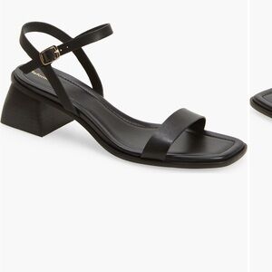 Reformation Stephanie Ankle Strap Block Heel Sandal